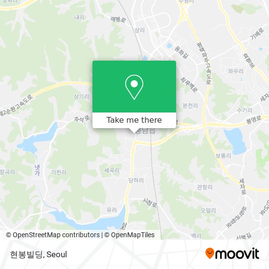 현봉빌딩 map