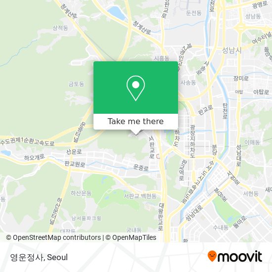 영운정사 map