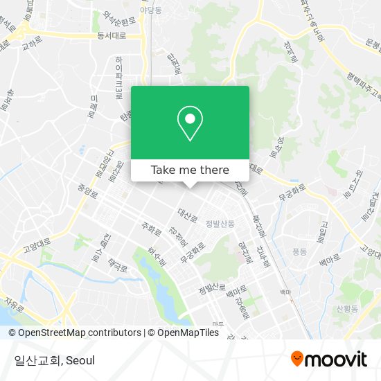 일산교회 map