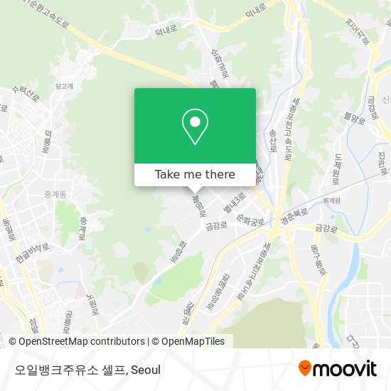 오일뱅크주유소 셀프 map