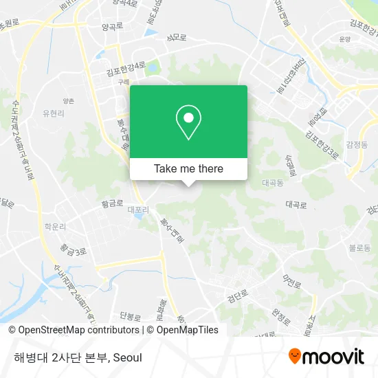 해병대 2사단 본부 map