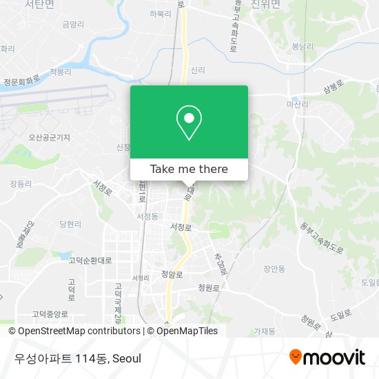 우성아파트 114동 map