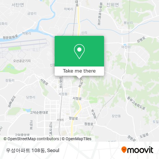 우성아파트 108동 map