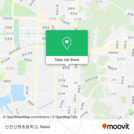 인천신현초등학교 map