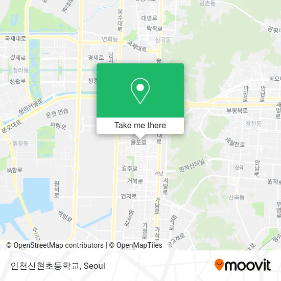 인천신현초등학교 map