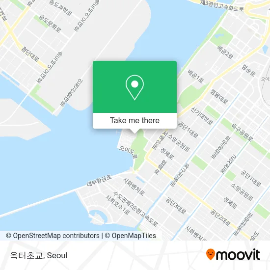 옥터초교 map