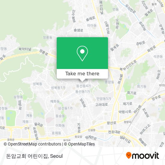 돈암교회 어린이집 map