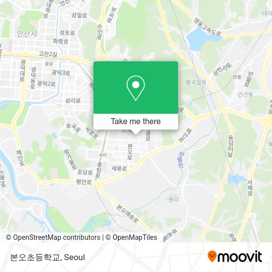 본오초등학교 map