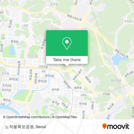 노적봉폭포공원 map