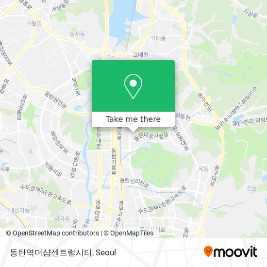 동탄역더샵센트럴시티 map