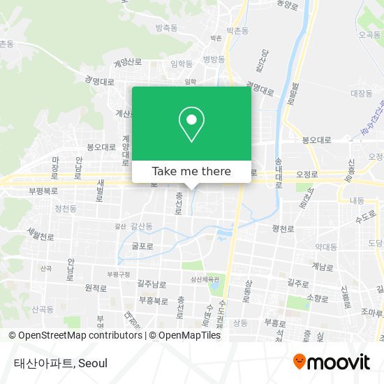 태산아파트 map