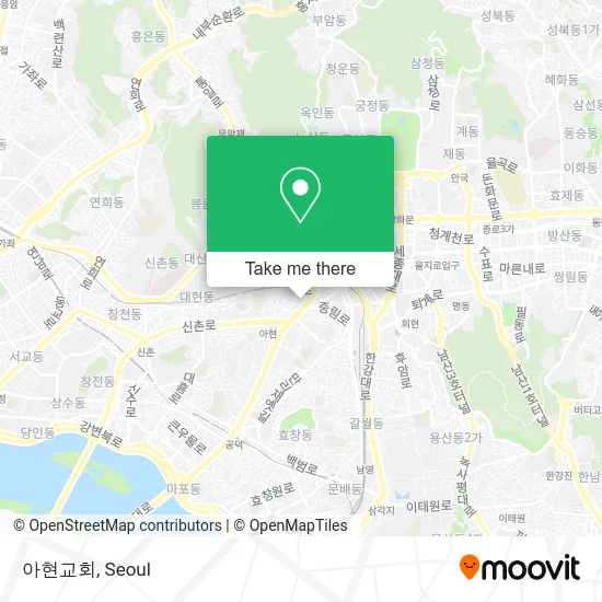 아현교회 map