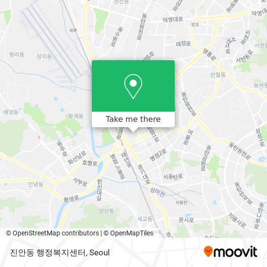 진안동 행정복지센터 map