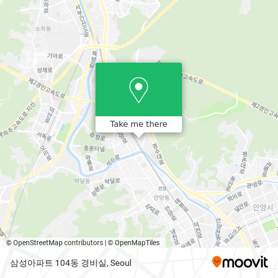 삼성아파트 104동 경비실 map