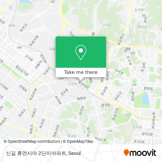신길 휴먼시아 2단지아파트 map
