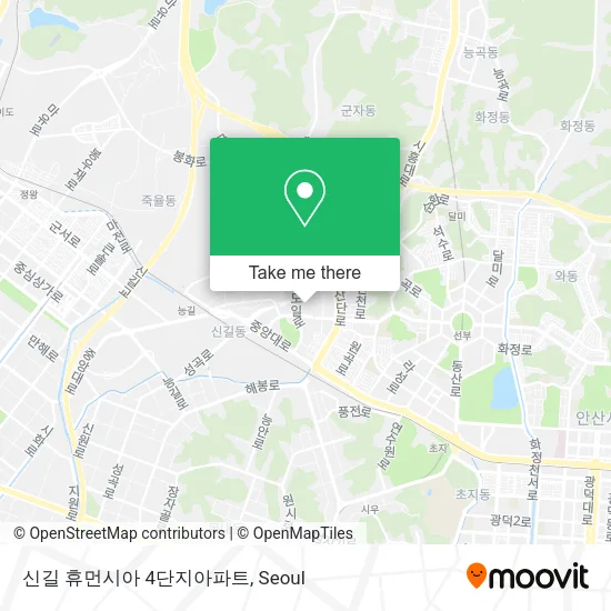신길 휴먼시아 4단지아파트 map
