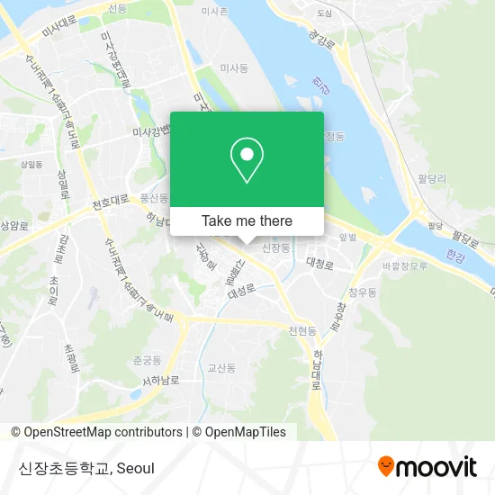 신장초등학교 map