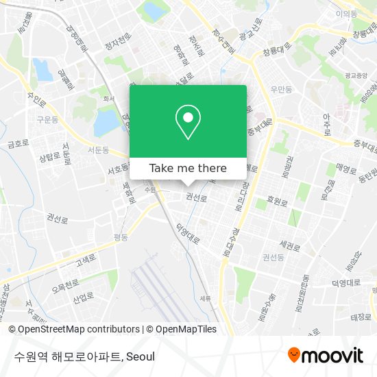수원역 해모로아파트 map