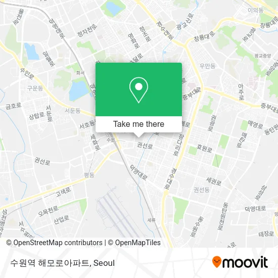 수원역 해모로아파트 map