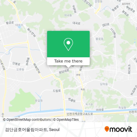 검단금호어울림아파트 map