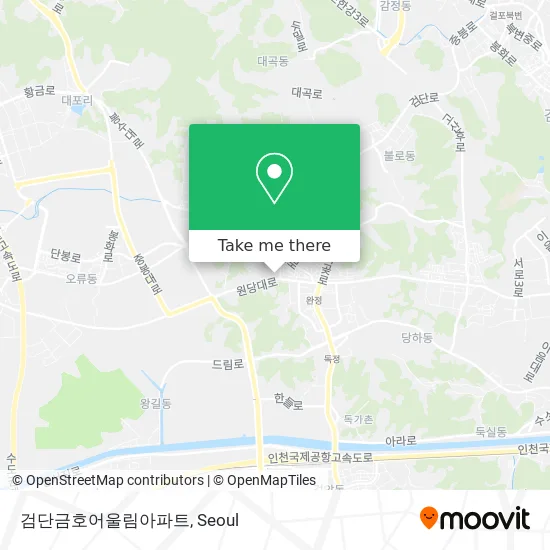 검단금호어울림아파트 map