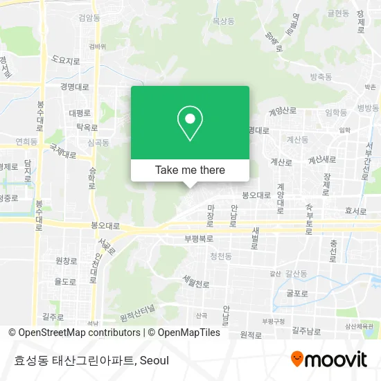 효성동 태산그린아파트 map