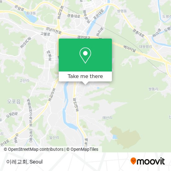 이레교회 map