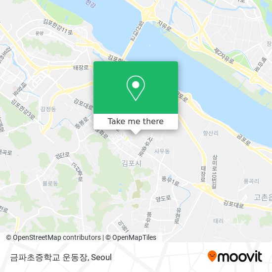 금파초증학교 운동장 map
