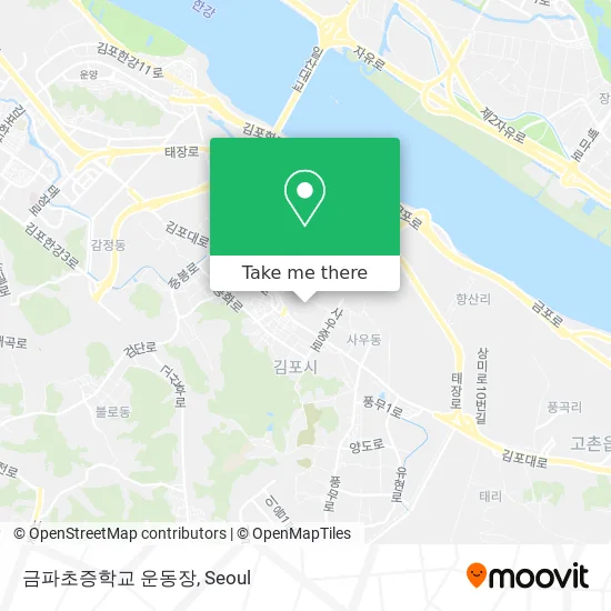 금파초증학교 운동장 map