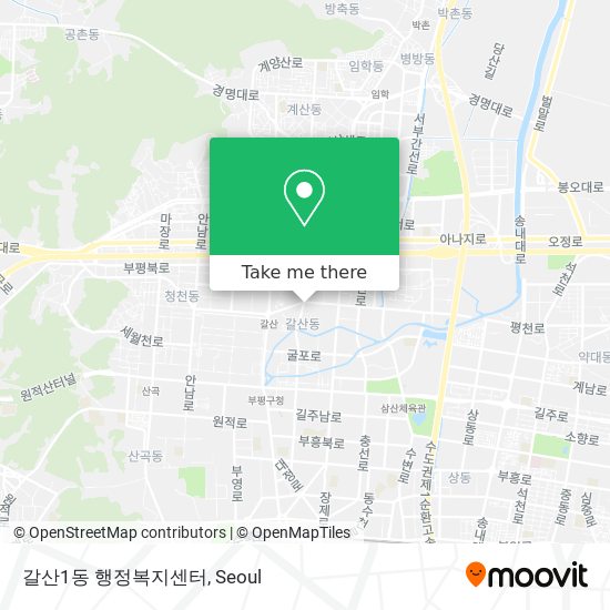 갈산1동 행정복지센터 map