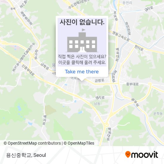 용신중학교 map