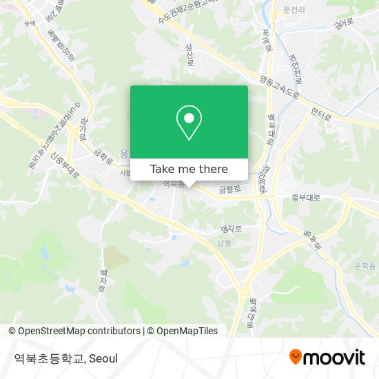 역북초등학교 map