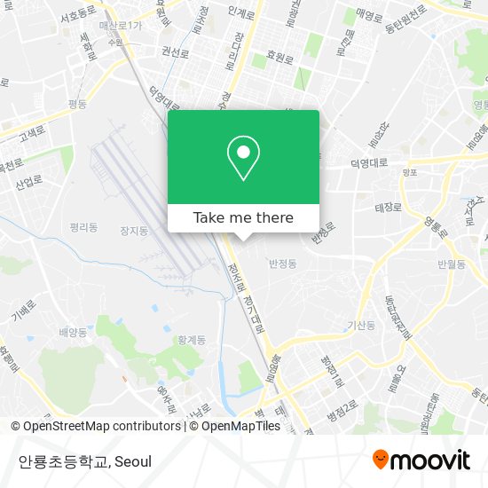 안룡초등학교 map