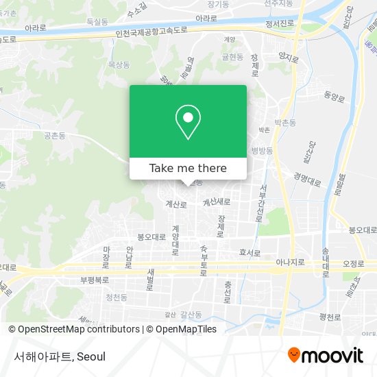 서해아파트 map