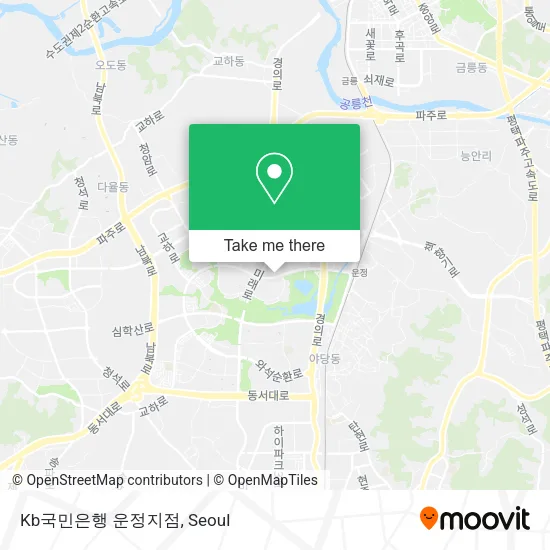 Kb국민은행 운정지점 map