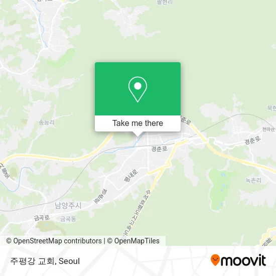 주평강 교회 map