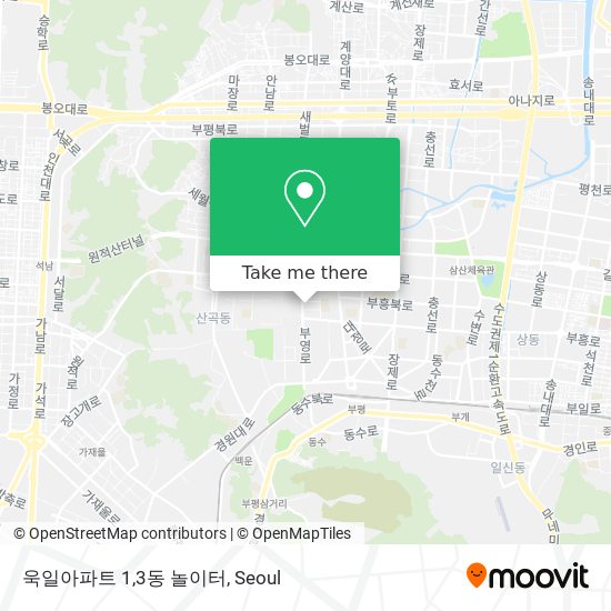 욱일아파트 1,3동 놀이터 map