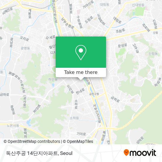 독산주공 14단지아파트 map