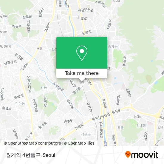 월계역 4번출구 map