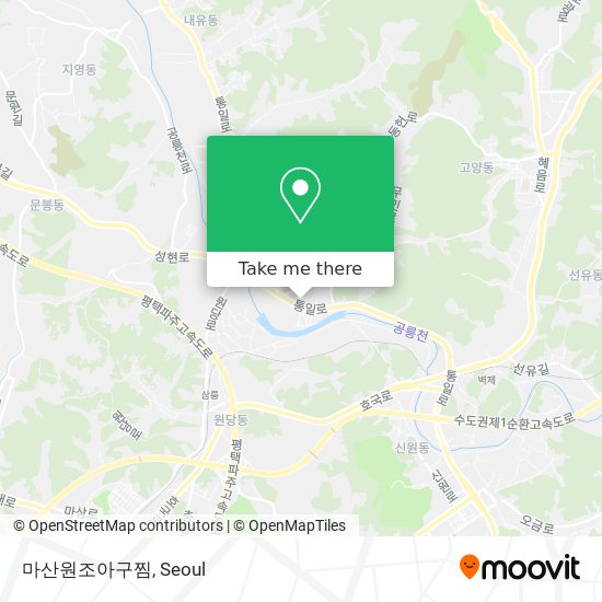마산원조아구찜 map