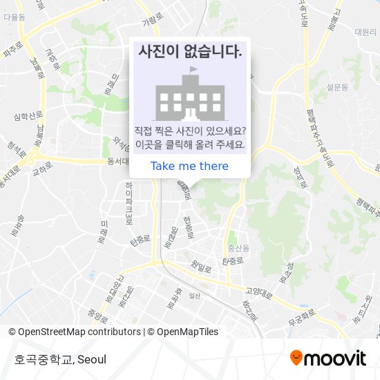 호곡중학교 map