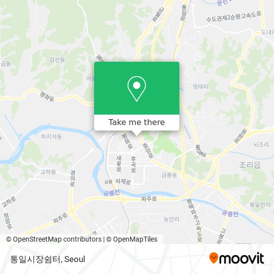 통일시장쉼터 map