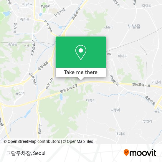 고담주차장 map