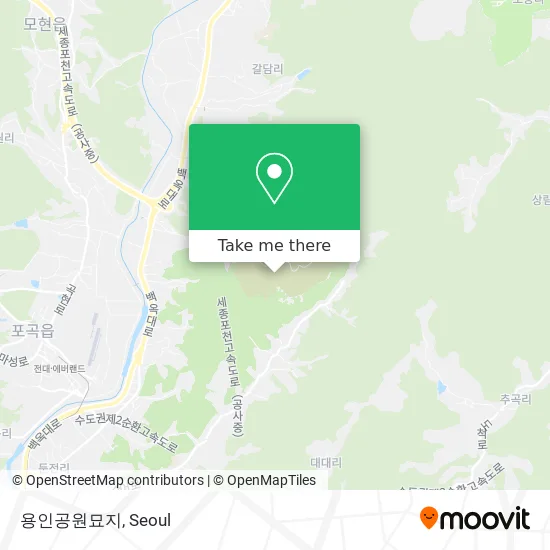 용인공원묘지 map