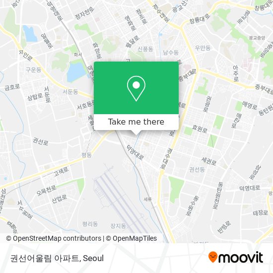 권선어울림 아파트 map