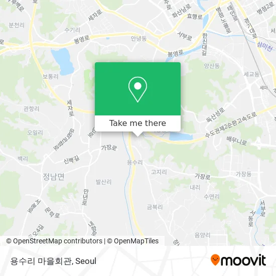용수리 마을회관 map