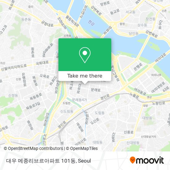 대우 메종리브르아파트 101동 map