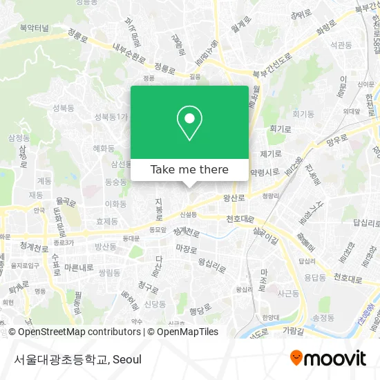 서울대광초등학교 map