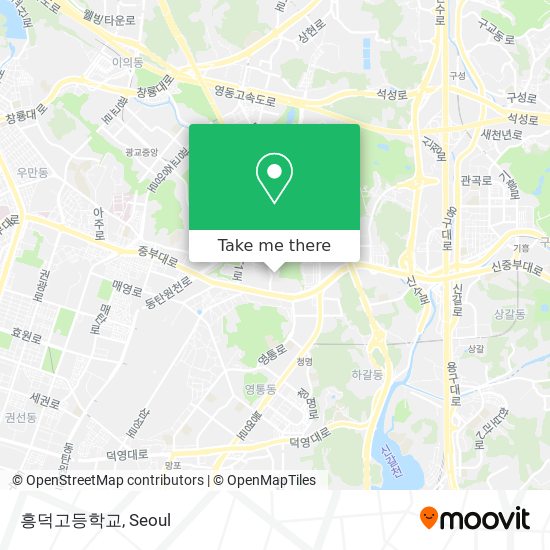 흥덕고등학교 map