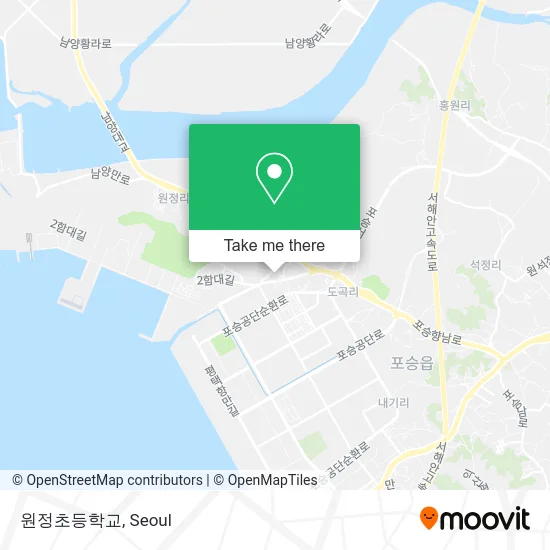 원정초등학교 map